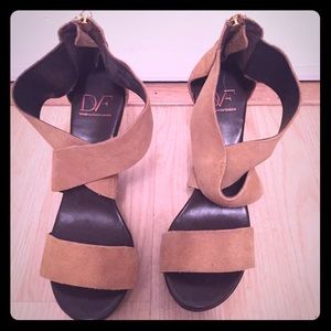 ❗️❗️SALE Diane Von Furstenberg suede wedge sandal